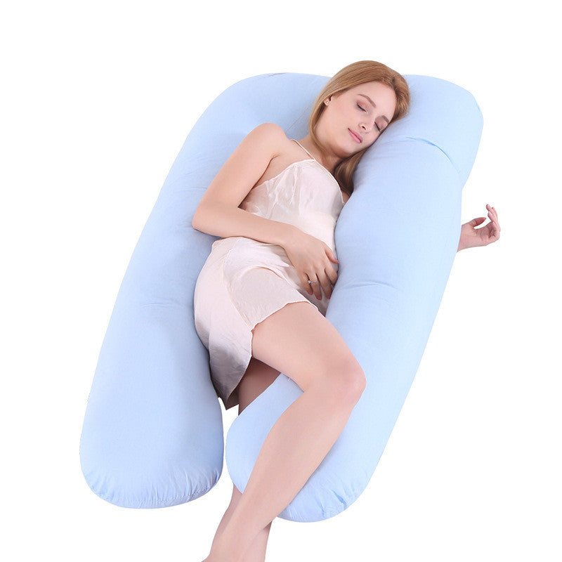 Oreiller de Grossesse en Forme de U – Version Été en Soie Glacée