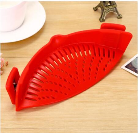 Égouttoir en silicone clip – Filtre universel pour casseroles et poêles