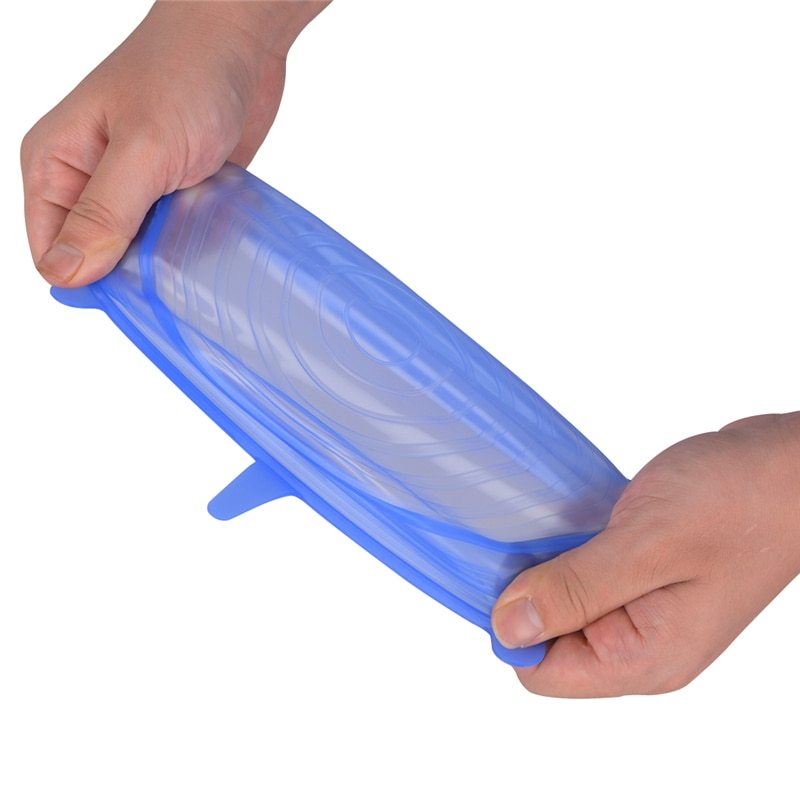 Couvercles Réutilisables en Silicone – Lot de 6 Tailles Ajustables