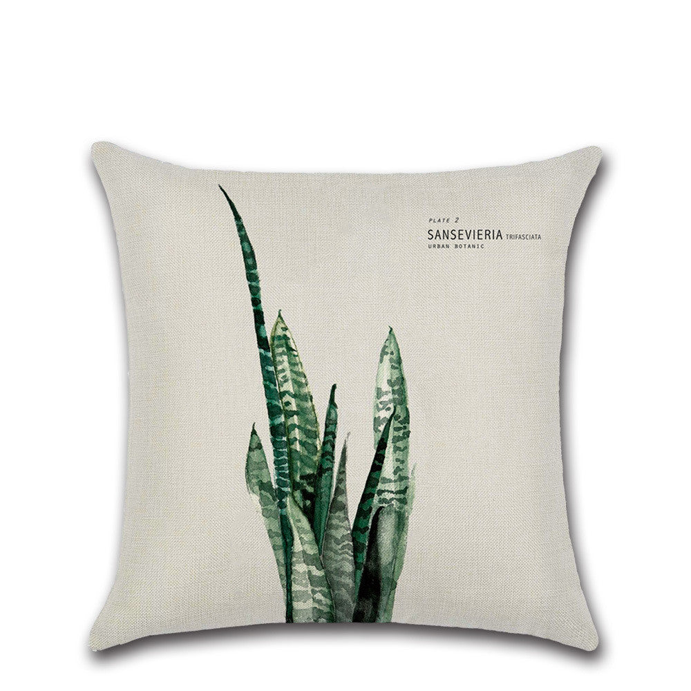 Coussin Feuille en Lin – Élégance Naturelle & Déco Moderne