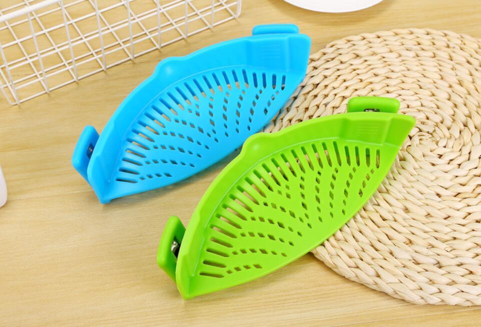 Égouttoir en silicone clip – Filtre universel pour casseroles et poêles