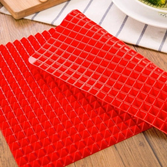 Tapis de Cuisson Pyramidal en Silicone – Antiadhésif & Résistant à la Chaleur