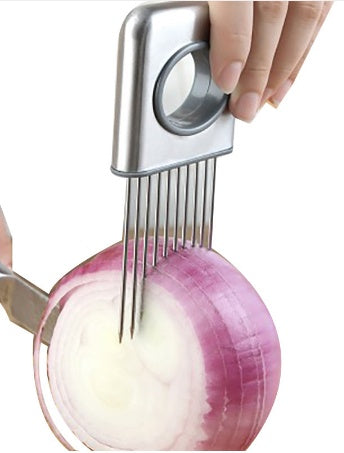 Outil de découpe oignon inox – Guide de coupe sécurisé et précis