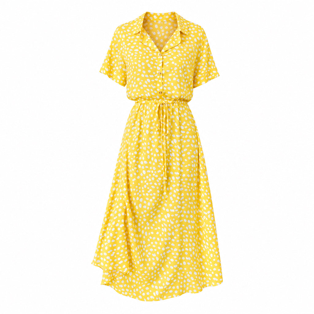 La robe à pois fluide