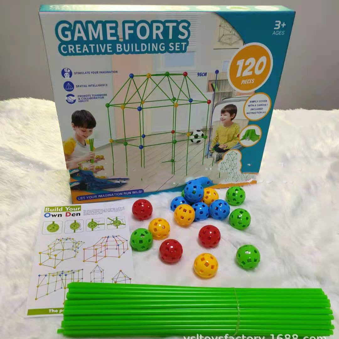 Kit Construction Créatif avec Tente – Jouet Éducatif Enfant 5+