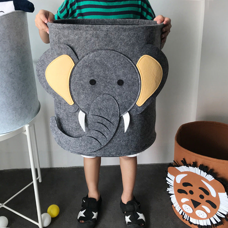 Panier de Rangement Cartoon en Feutrine – Pliable et Multifonction