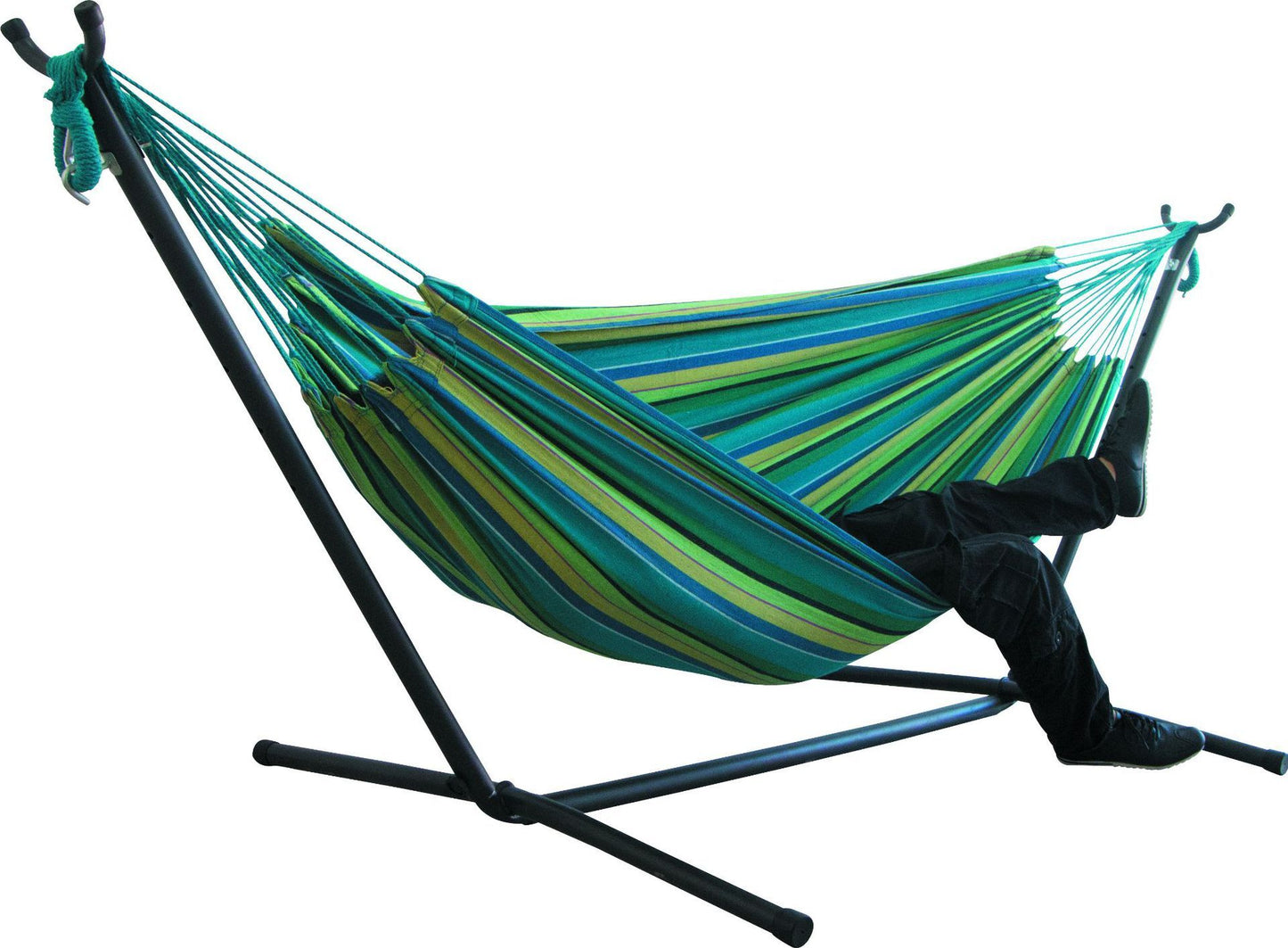 Hamac de Camping en Toile – Double Largeur 200x150 cm (Sans Support)