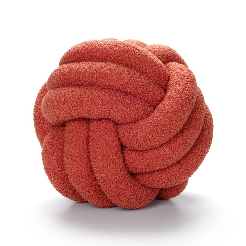 Coussin Bouclé Rond – Style Nordique & Douillet