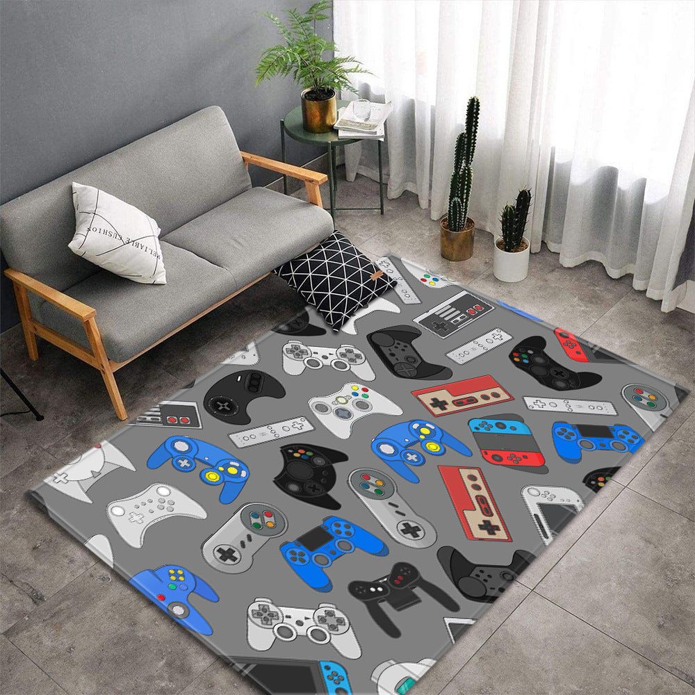 Tapis Gamer Rétro – Manettes Consoles (99×152 cm)