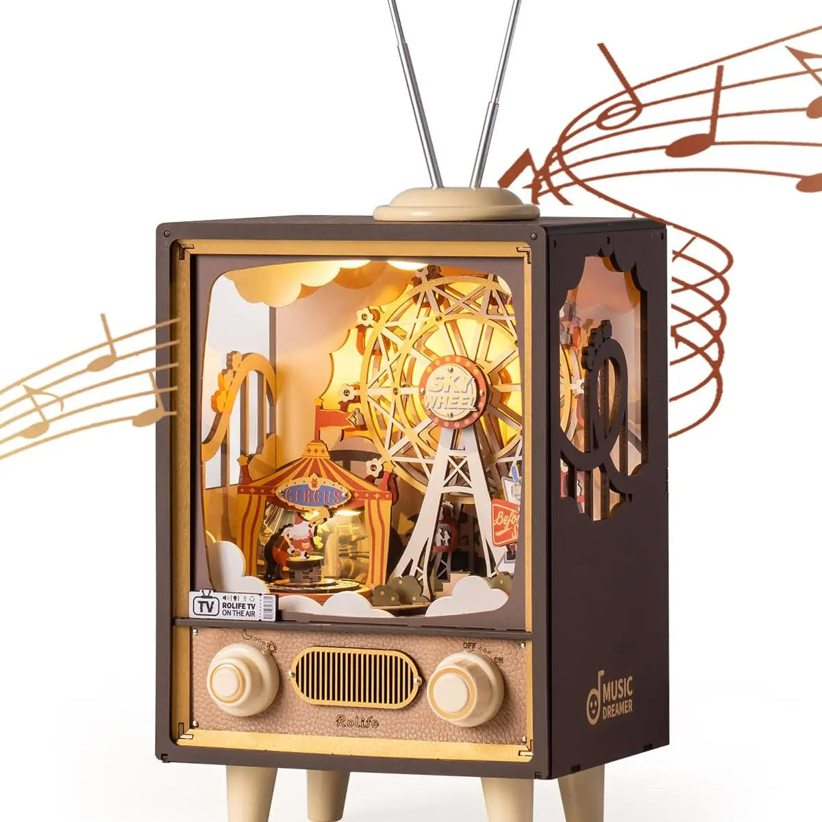 Rolife Sunset Carnival – Boîte à Musique 3D avec Lumière