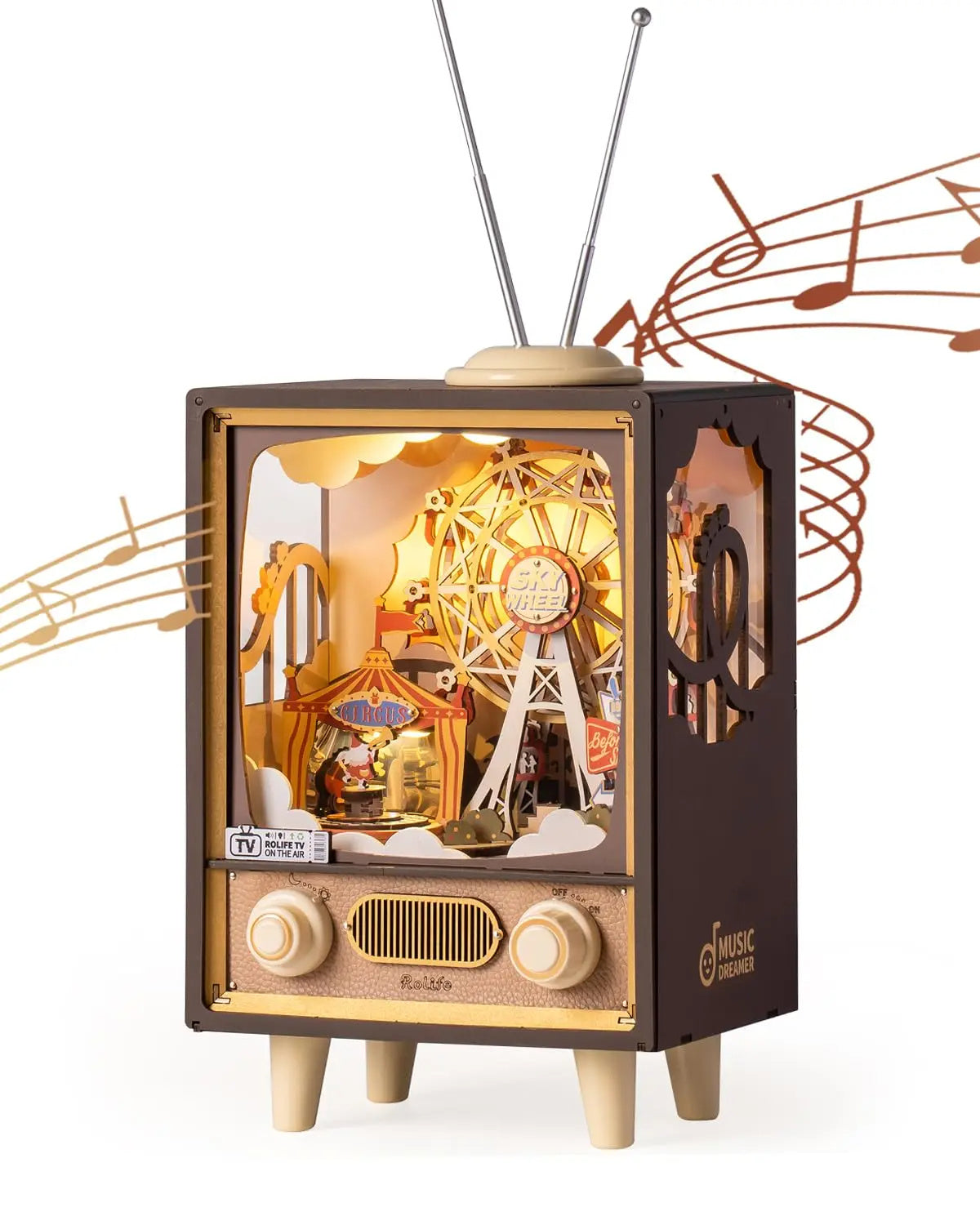 Rolife Sunset Carnival – Boîte à Musique 3D avec Lumière