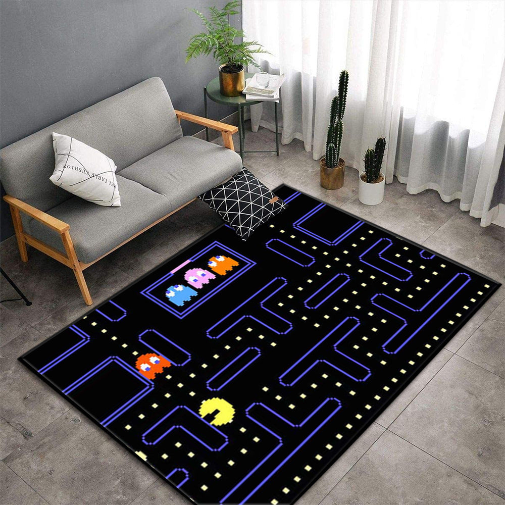 Tapis Gamer Rétro – Manettes Consoles (99×152 cm)