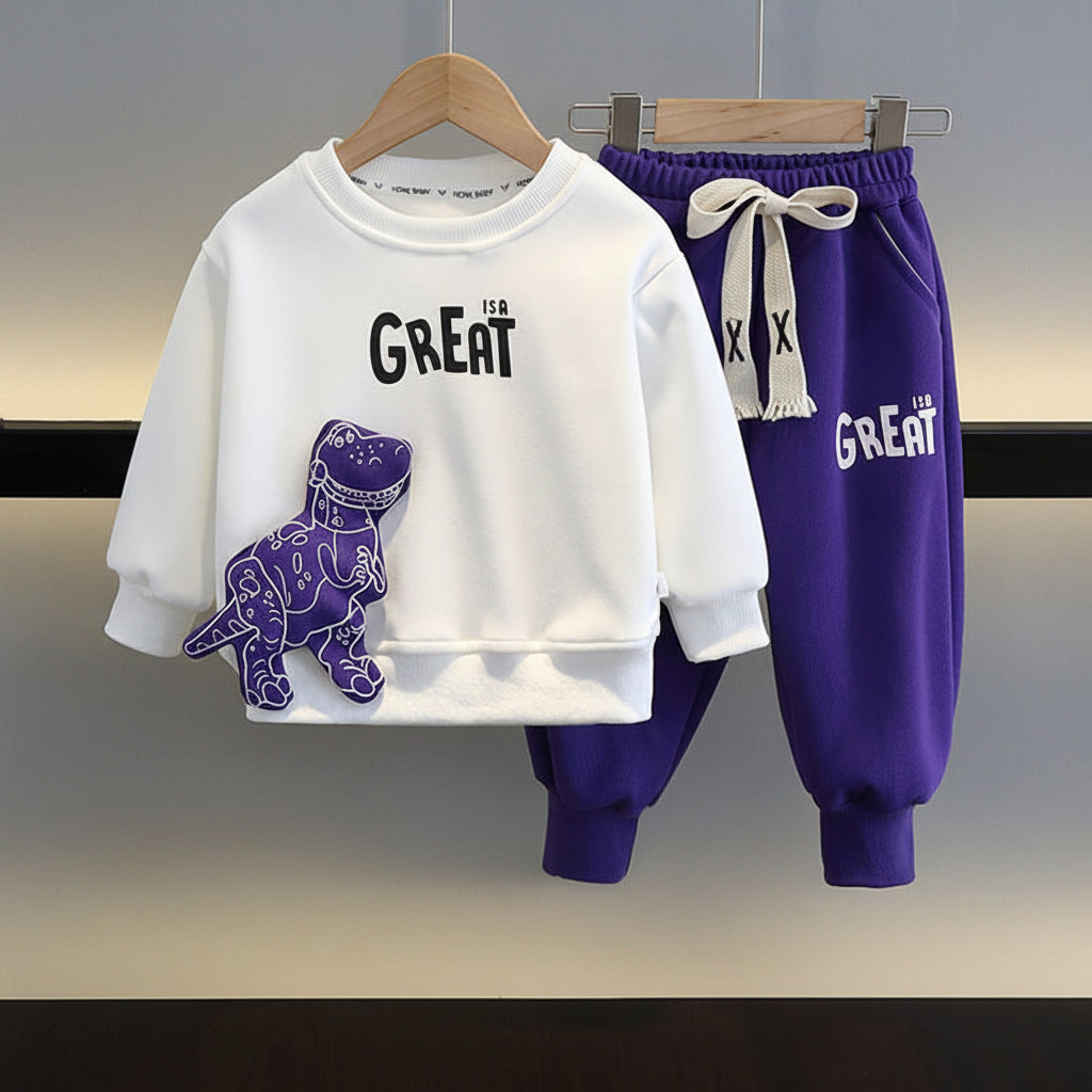 Ensemble Garçon Coréen – Pull et Pantalon Mode Enfant