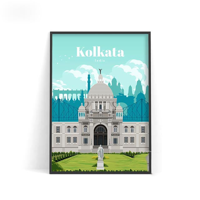 Affiche murale décorative – Villes du monde sur toile
