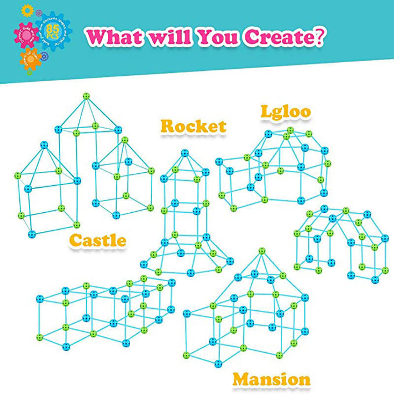 Kit Construction Créatif avec Tente – Jouet Éducatif Enfant 5+