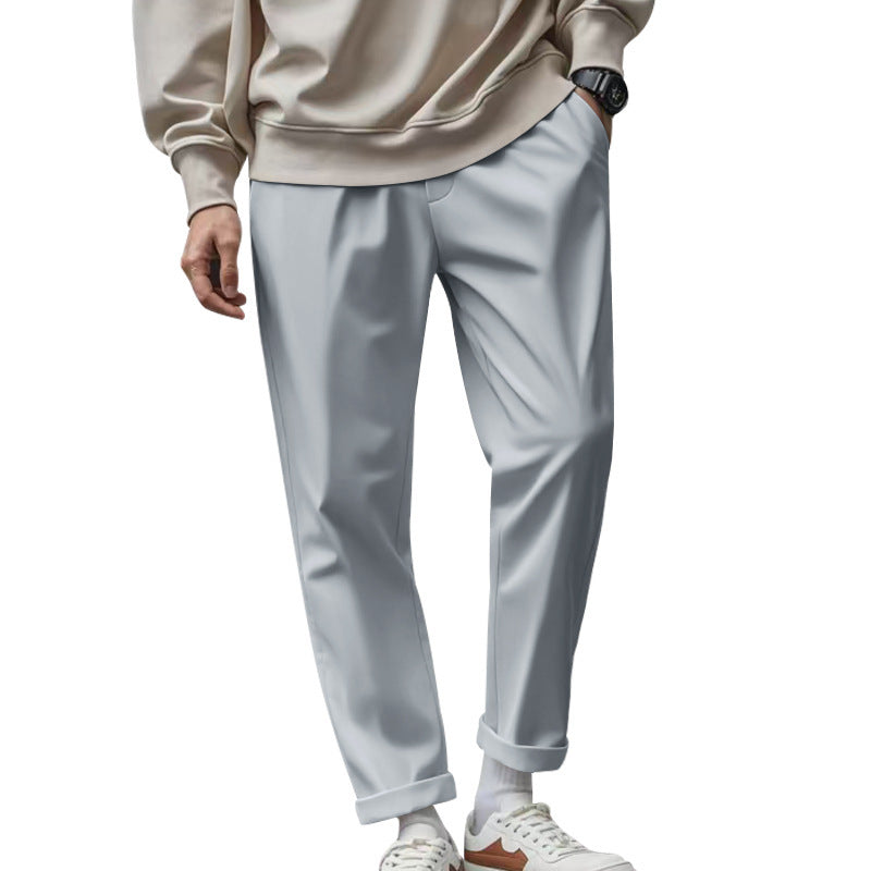 Pantalon homme décontracté à taille réglable – Tissu léger et séchage rapide