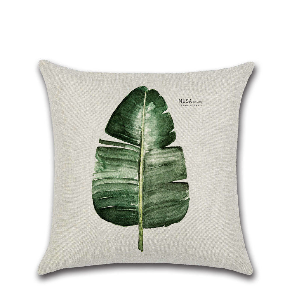 Coussin Feuille en Lin – Élégance Naturelle & Déco Moderne