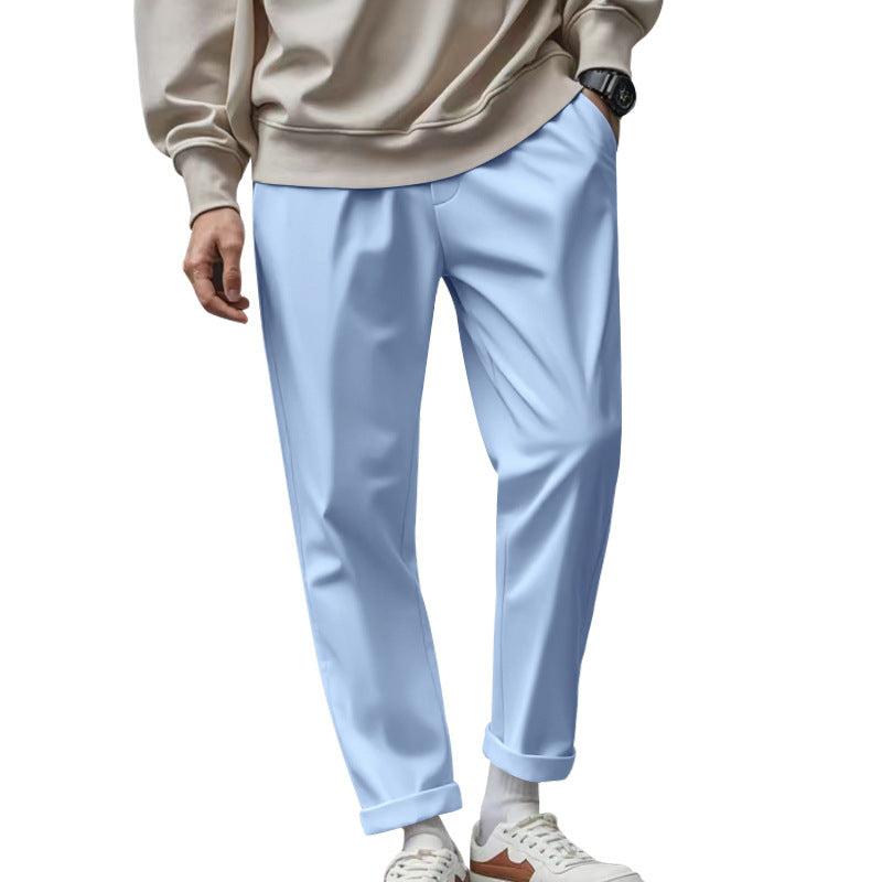 Pantalon homme décontracté à taille réglable – Tissu léger et séchage rapide