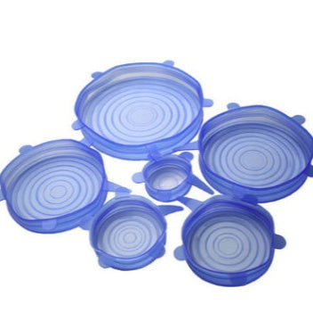 Couvercles Réutilisables en Silicone – Lot de 6 Tailles Ajustables
