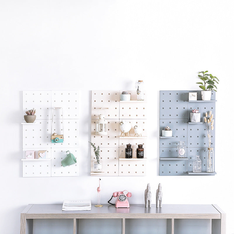 Étagère murale modulaire à trous – rangement mural créatif