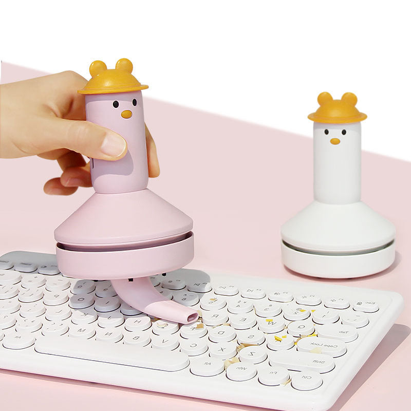 Mini Aspirateur de Bureau Sans Fil – Rechargeable USB & Brosse Intégrée