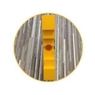 Étoile de Sapin Jaune en Mousse – Décoration de Noël 5 Branches