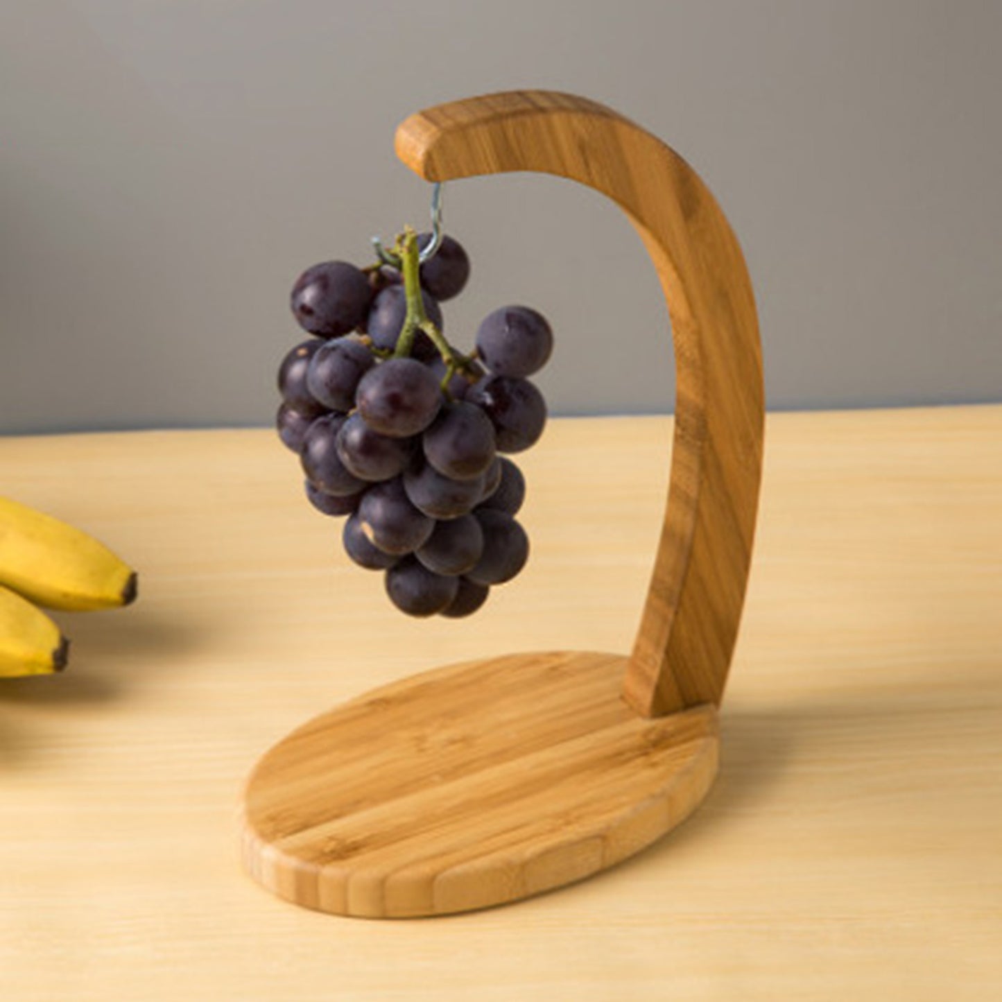 Support à Bananes en Bois – Porte-Fruits Élégant et Naturel