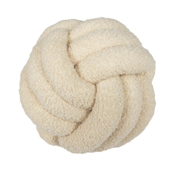Coussin Bouclé Rond – Style Nordique & Douillet