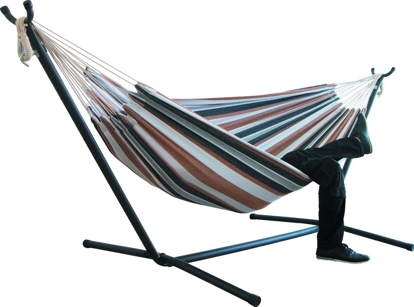 Hamac de Camping en Toile – Double Largeur 200x150 cm (Sans Support)