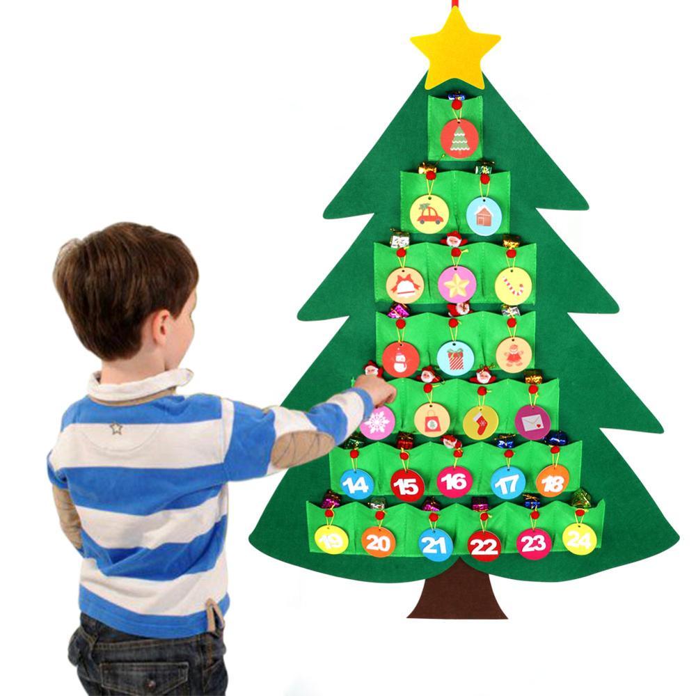 Sapin de Noël en Feutrine – Calendrier de l’Avent Décoratif