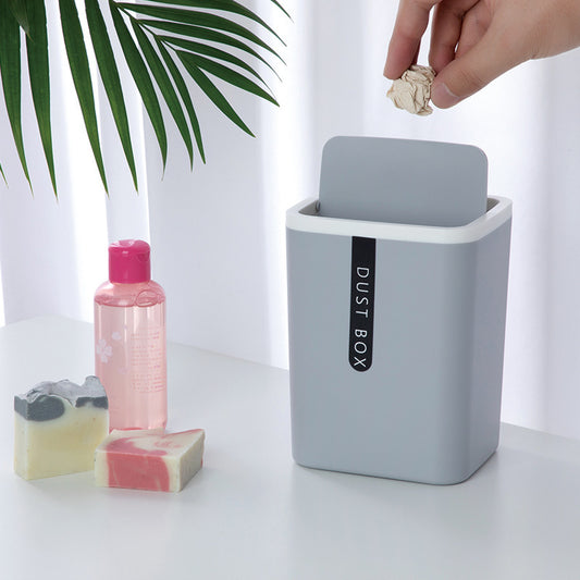 Mini poubelle à couvercle basculant – bureau ou chambre