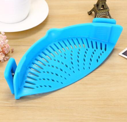 Égouttoir en silicone clip – Filtre universel pour casseroles et poêles