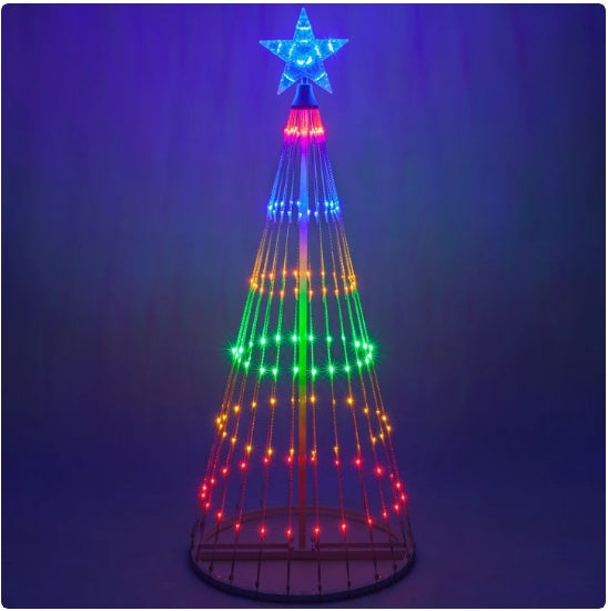 Guirlande LED Multicolore pour Sapin – Animation Lumineuse de Noël