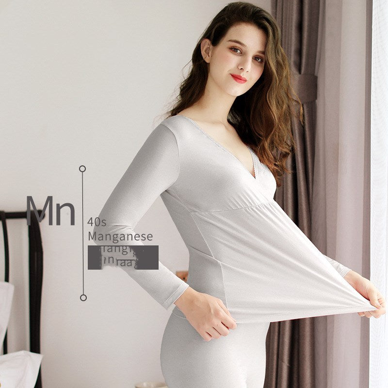 Haut de maternité en modal doux – vêtement de grossesse automne