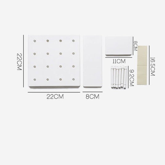 Étagère murale modulaire à trous – rangement mural créatif