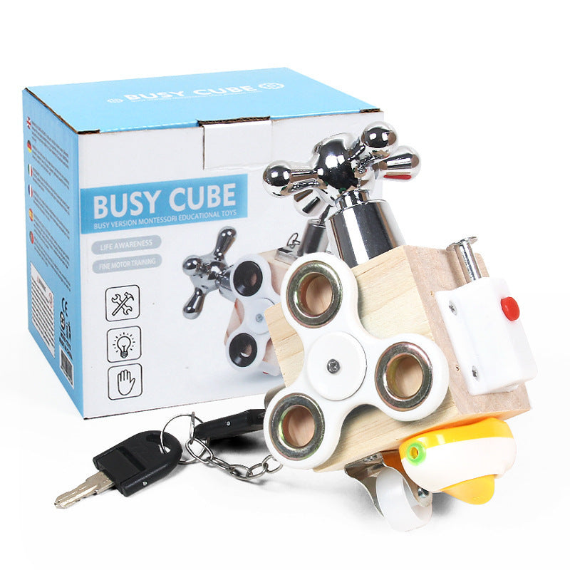 Busy Block Montessori – Jeu Éducatif en Bois pour Enfants dès 4 ans