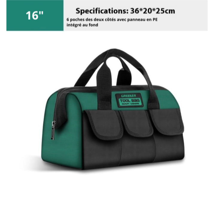 Sac à outils avec descriptions