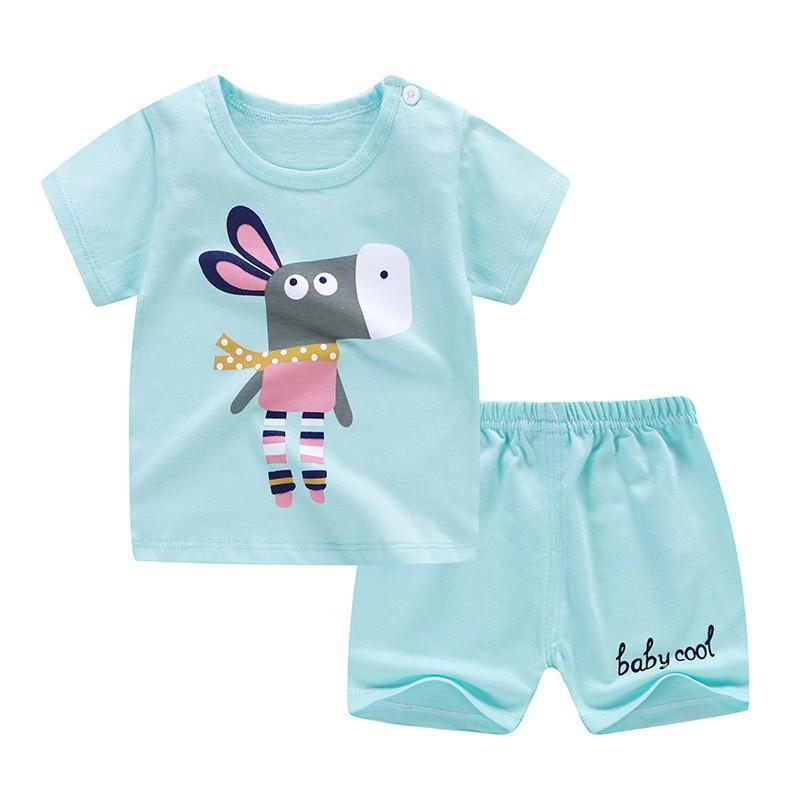 Ensemble coton 2 pièces unisexe – été