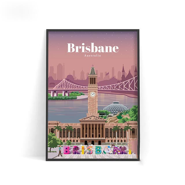 Affiche murale décorative – Villes du monde sur toile