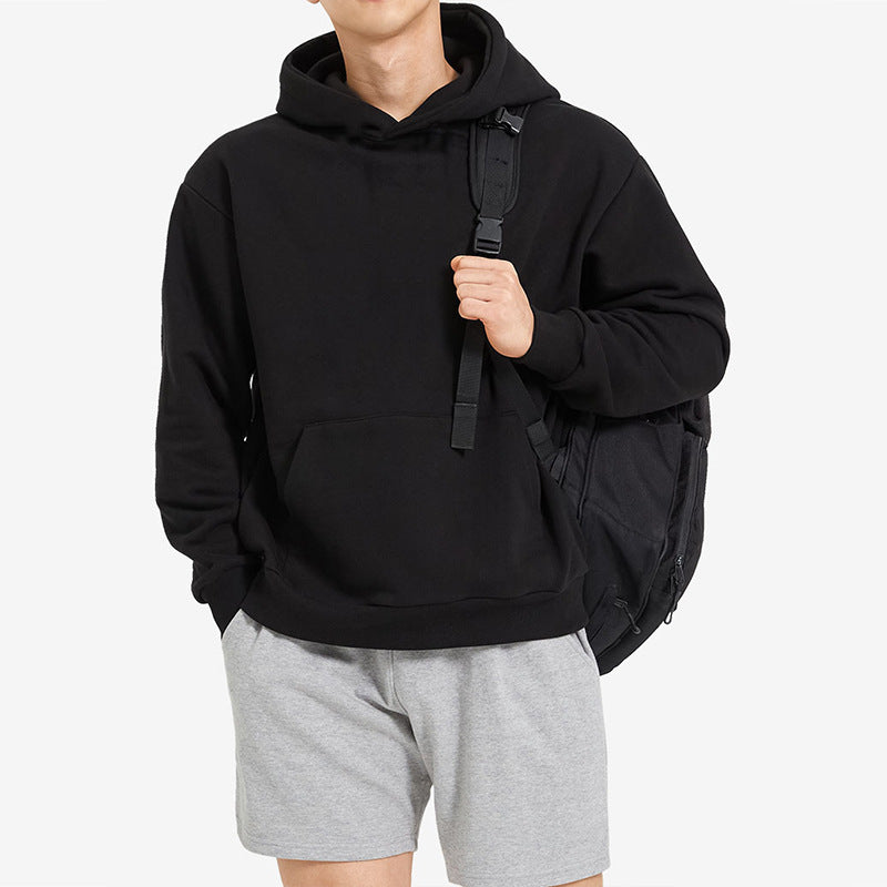 Sweat à capuche homme – Coton éponge épais et coupe décontractée