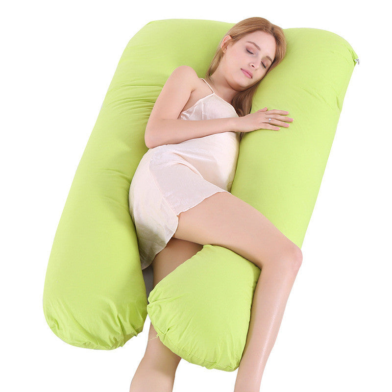 Oreiller de Grossesse en Forme de U – Version Été en Soie Glacée