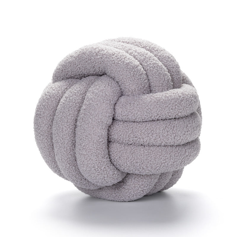 Coussin Bouclé Rond – Style Nordique & Douillet