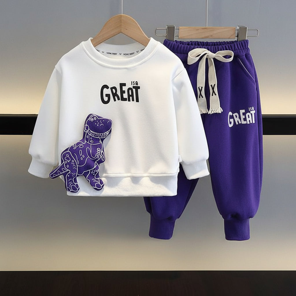 Ensemble Garçon Coréen – Pull et Pantalon Mode Enfant