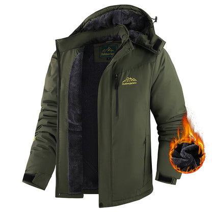 Veste Hiver Homme Imperméable Doublée Polaire