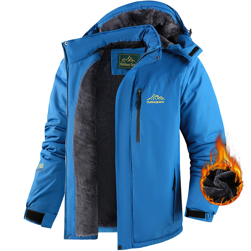 Veste Hiver Homme Imperméable Doublée Polaire