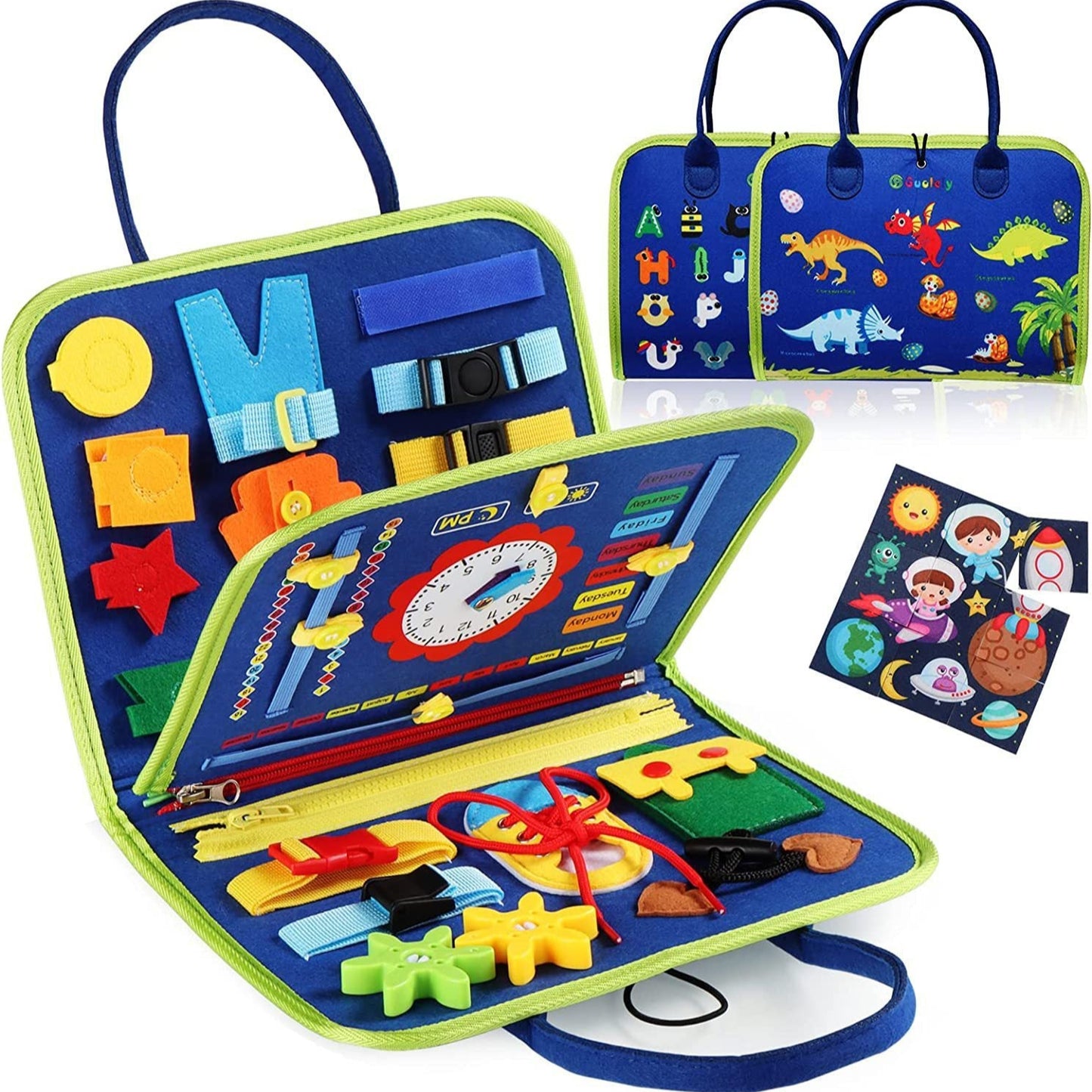 Tableau d’Apprentissage en Feutrine – Jouet Éducatif Enfant