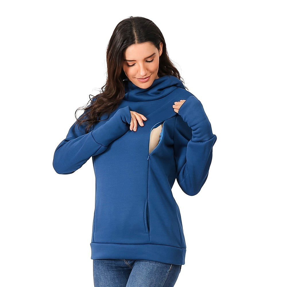 Sweat à Capuche Épais Grossesse – Confort Douillet et Style Assuré