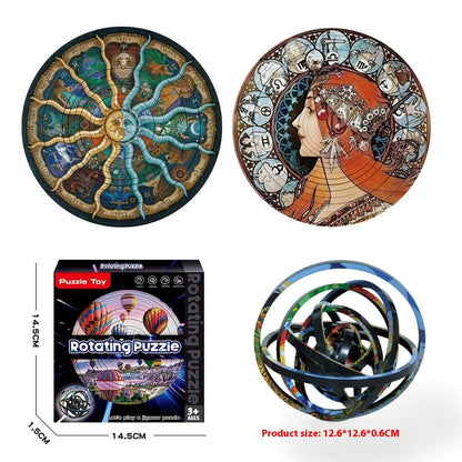 Puzzle 3D Rotatif – Jeu Éducatif Anti-Stress