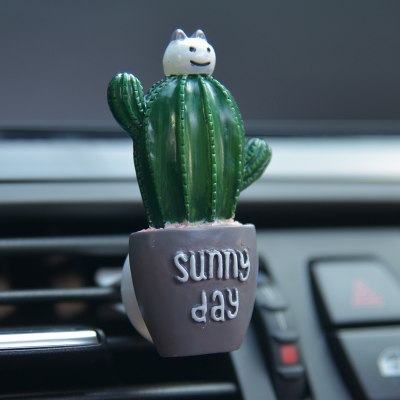 Diffuseur Parfum Voiture – Plantes & Cactus Décoratifs Clip Ventilation