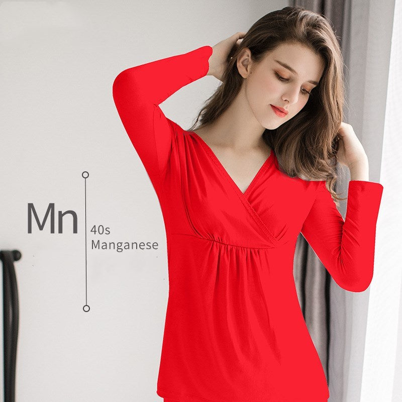 Haut de maternité en modal doux – vêtement de grossesse automne